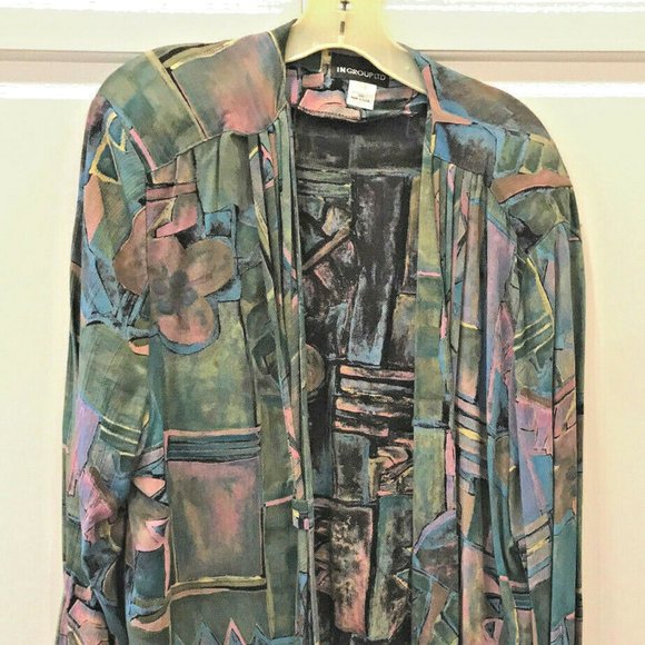 INGROUP SZ 14/16 MULTICOLOR SKIRT & TOP & OUTER JACKET 3 PIECE SET - Picture 5 of 13